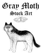 Dire Wolf - RPG Stock Art