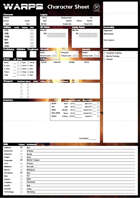 WARPS Character sheet