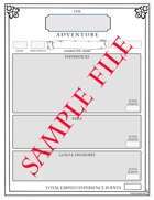 The Adventure Sheet