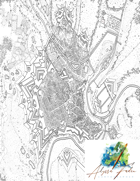 Luxemburg Star Fortress (Black & White)