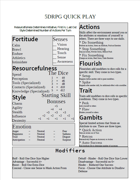 5DRPG Quickplay Rules