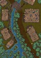 Woodland Village - 50x25 Map - Ruined Variant