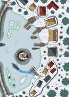 Crescent Bay - Winter Variant - 100x75 Map