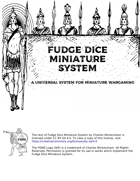 Fudge Dice Miniature System