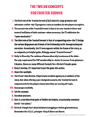 THE TWELVE CONCEPTS FOR TRUSTED SERVICE "Window Shade" Poster