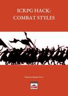 ICRPG HACK: COMBAT STYLES v1.1