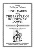 Battle of Roundway Down Unit Cards