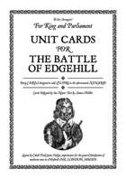 Battle of Edgehill Unit Cards