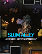 Slum Alley (24x30) Modern Battle Map