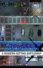Space Station Laboratory (27x21) Modern Battle Map