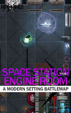 Space Station Engine Room (18x24) Modern Battle Map
