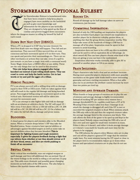 Stormbreaker Optional Ruleset for 5E