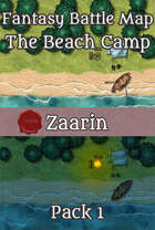 Fantasy Battle Map - The Beach Camp Pack 1