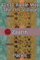 40x30 Fantasy Battle Map - The Orc Village Pack 1