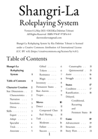 Shangri-La Roleplaying System