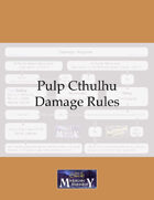 Pulp Cthulhu Damage Insert