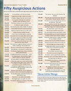50 Auspicious Actions