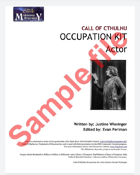 Call of Cthulhu Occupation Kit: Actor