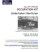 Call of Cthulhu Occupation Kit: Undertaker