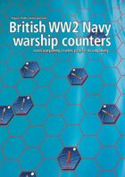 British Navy WW2 warship hex counters