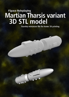 Martian Tharsis Corvette variant 3D STL model