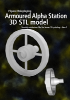2nd Generation Armoured Alpha series spacestation 3D STL model
