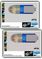 BHF35TFBG-A2b Modular Heavy Fighter plans one inch sheet