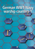German Navy WW1 warship hex counters