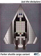 Parker Shuttle cargo variant deckplan sheet