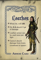 Torchbearer Player's Deck: Armor Set