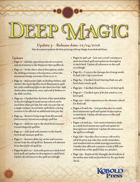 Deep Magic: Errata & Clarifications