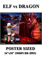 DunJon Poster JPG #87 (Elf vs Dragon)