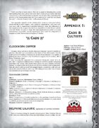 Leagues of Adventure Appendix 1: Cads & Cultists