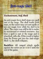 Grimoire- Spell Cards for Advanced Song of Blades and Heroes