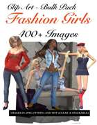 400 Fashion Girls Clip Art