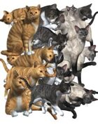 Clipart Character Set 3 - Cat Familiar *Bargain Bin