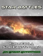 Star Battles: Fire Nebula Space Battle Map (VTT)