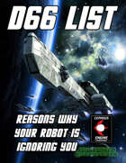 d66 Reasons Why Your Robot is Ignoring You