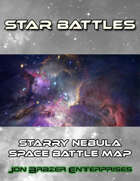 Star Battles: Starry Nebula Space Battle Map (VTT)