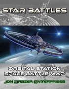 Star Battles: Orbital Station Space Battle Map (VTT)