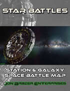 Star Battles: Station & Galaxy Space Battle Map (VTT)