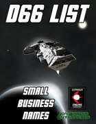 d66 Small Business Names