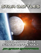 Star Battles: Dual Moon Rise Space Battle Map (VTT)
