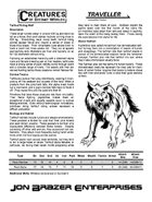 Creatures of Distant Worlds - Tarhhuf Riding Wolf