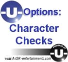 -U- Options: Character Checks