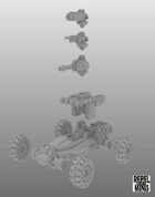Sci-Fi Fast-track Vehicle (GILA) for 3d printing (STL)