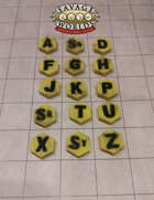 Hexagon Extras (Letter) Tokens / Minis for Savage Worlds