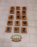 Square Extras (Letter) Tokens / Minis for Savage Worlds