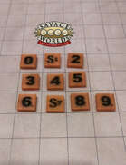 Square Extras (Numbers) Tokens / Minis for Savage Worlds