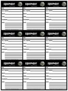 Dark Aeons Equipment Cards